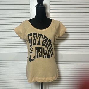 G-Star RAW 100% Cotton Lightweight T-Shirt (Size Medium, Color tan)